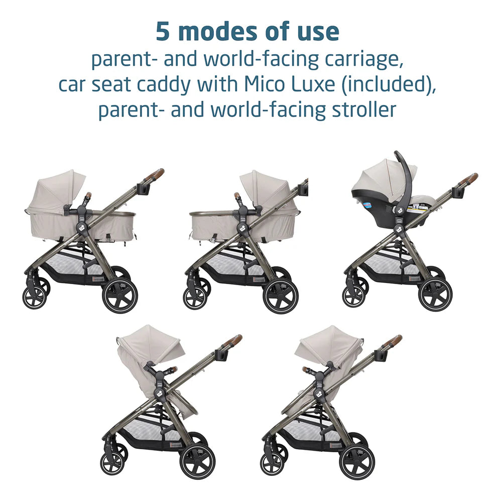 Zelia™² Luxe 5-in-1 Modular Travel System - Hope Tan – Paraiso