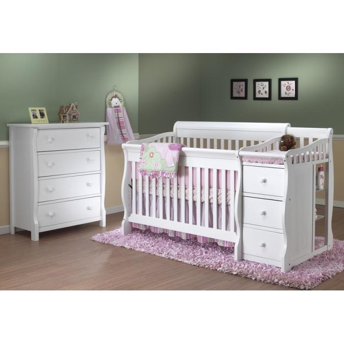 Tuscany Crib changer and Chest White