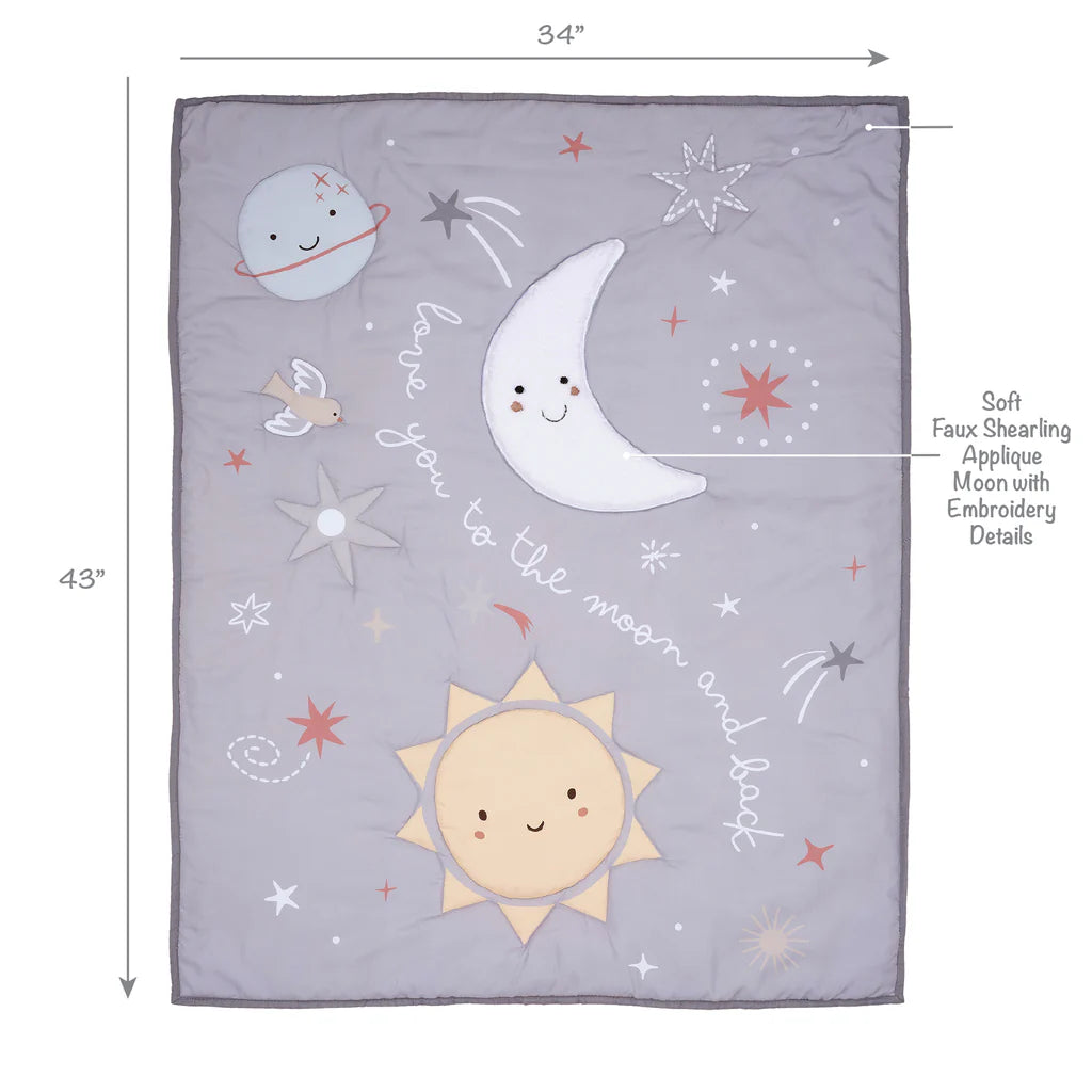 Celestial nursery mammary bedding