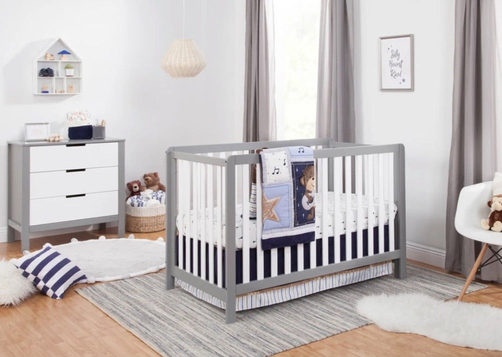 Liquidación* Colby Crib and Dresser #3 White/Grey