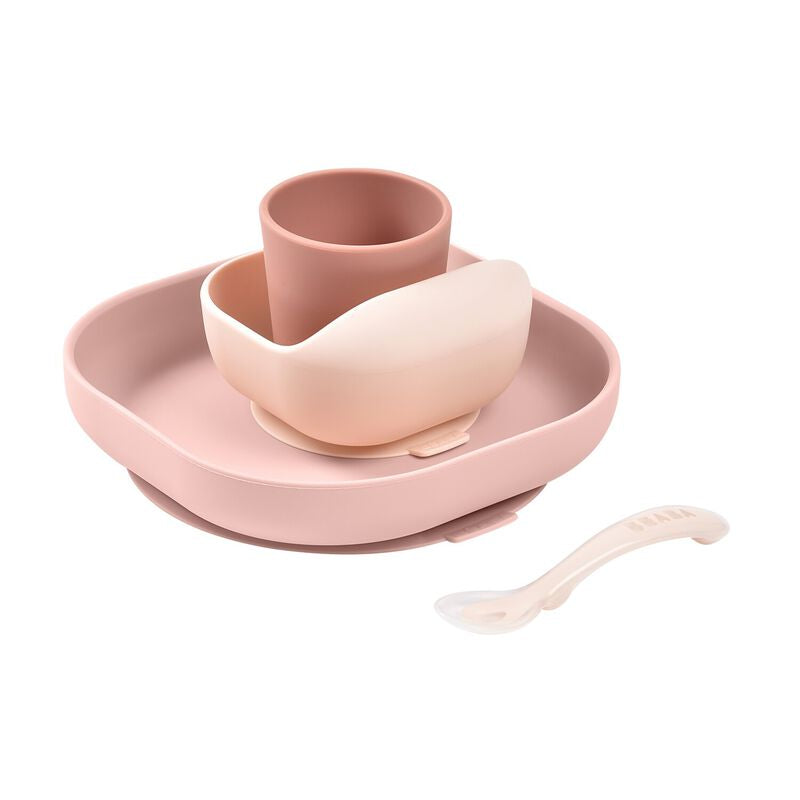 Silicone Dinner Set- Cotton Candy Béaba