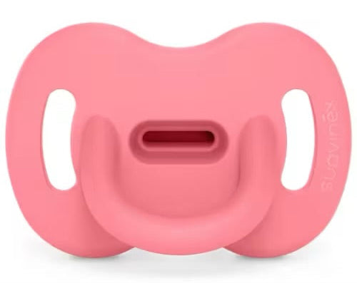Smoothie soother (all silicone) physiological teat 0-6m Pink