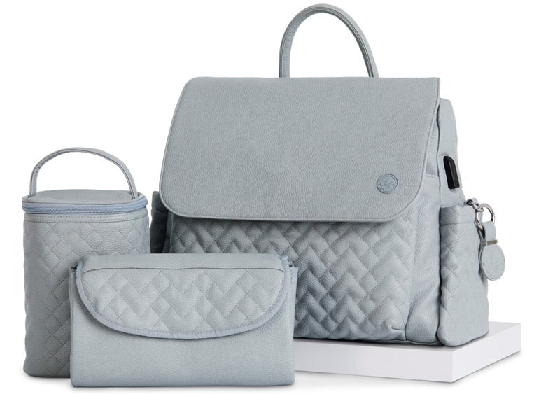 Traveler Diaper Bag -Stormy Blue