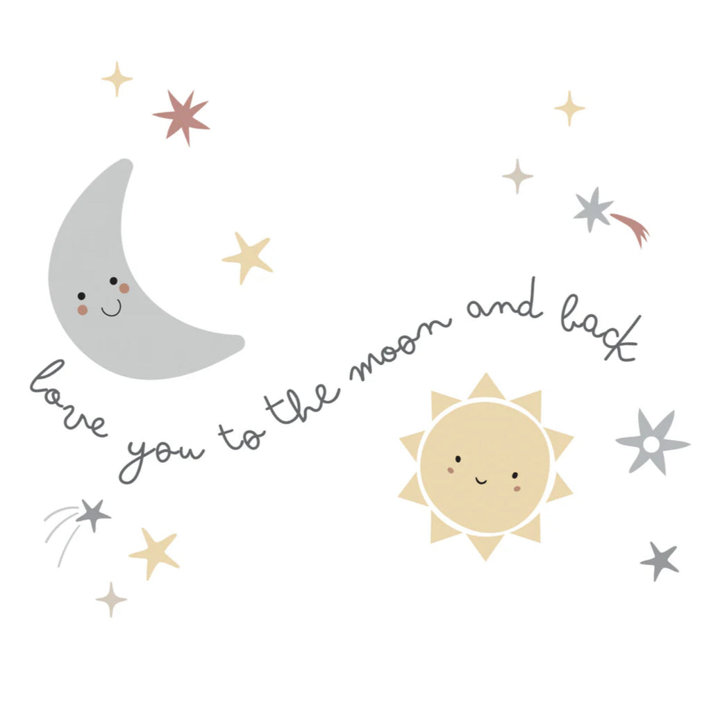 Little Star Celestial Moon & Stars Wall Decal/Stickers