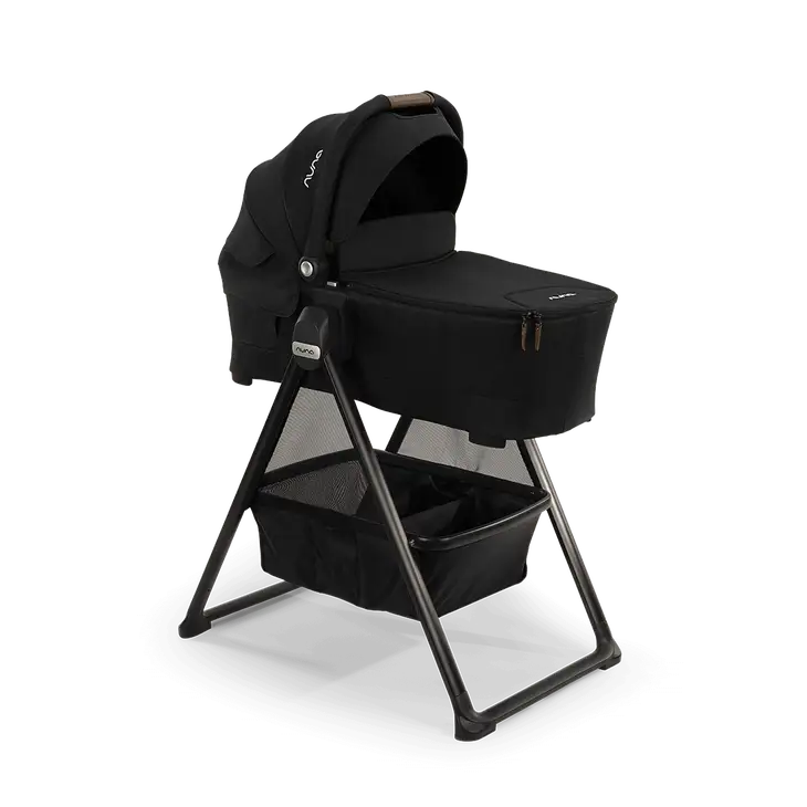 Swiv™ & Triv™ series bassinet + stand- Caviar