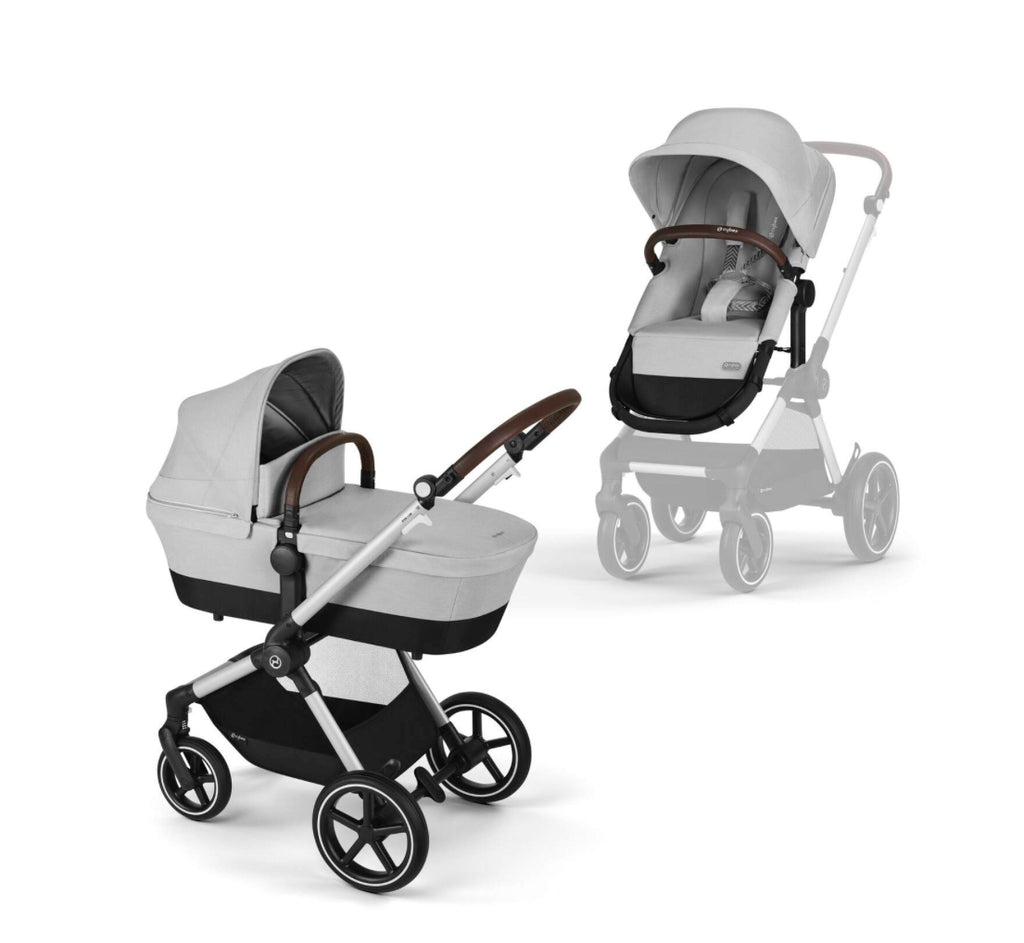 Cybex EOS Lux Stroller and Bassinet Lavagrey