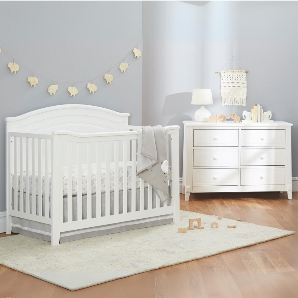 Glendale Crib and dresser white Paraiso Infantil