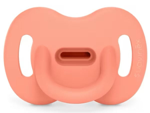 Smoothie soother (all silicone) physiological teat 0-6m Peach