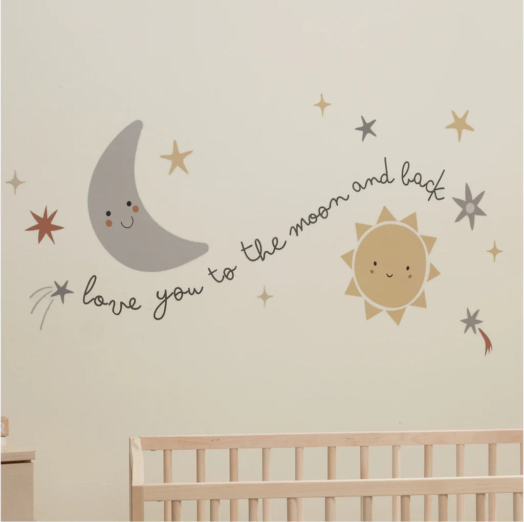 Little Star Celestial Moon & Stars Wall Decal/Stickers