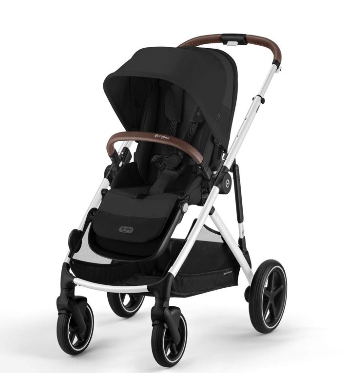 Cybex Gazelle S Stroller - Moon Black Frame Silver