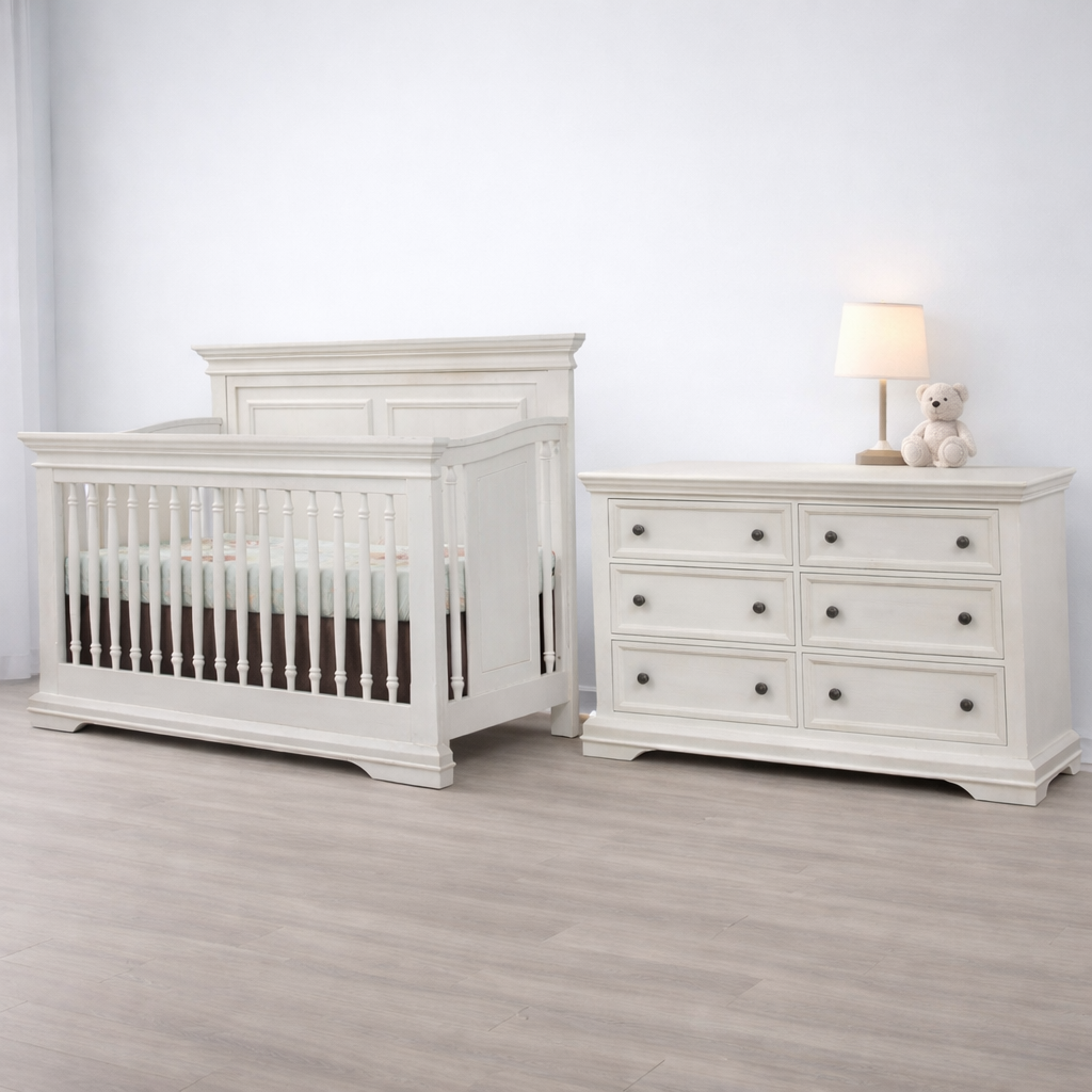 Portico Flat Top Crib and Dresser