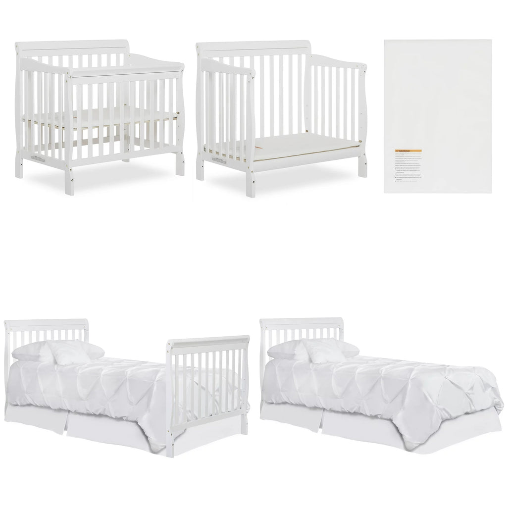 Aden Mini Crib Mattress Included Paraiso Infantil