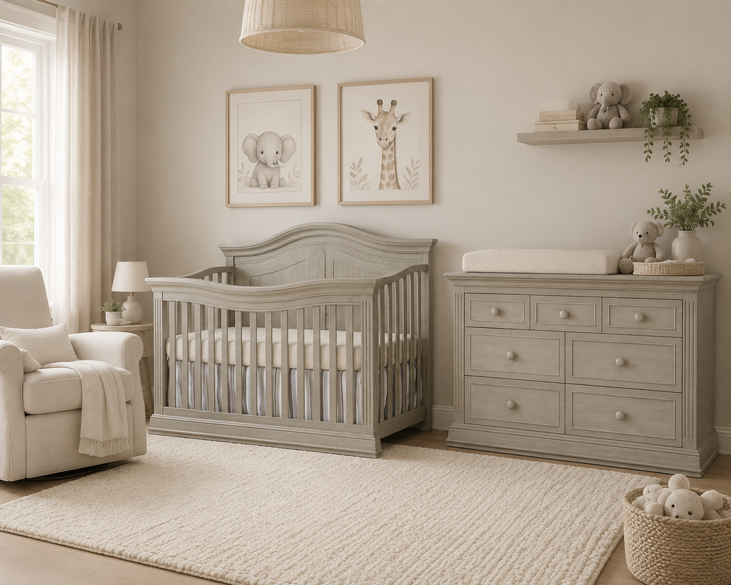 Providence Crib & Dresser #7 Heritage Fog