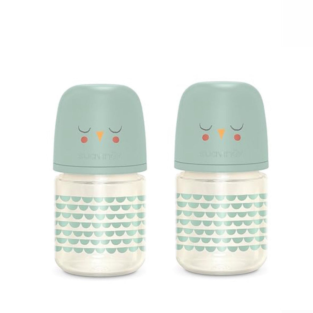 Suavinex Glass Baby Bottle Green 4oz (2.pqt)