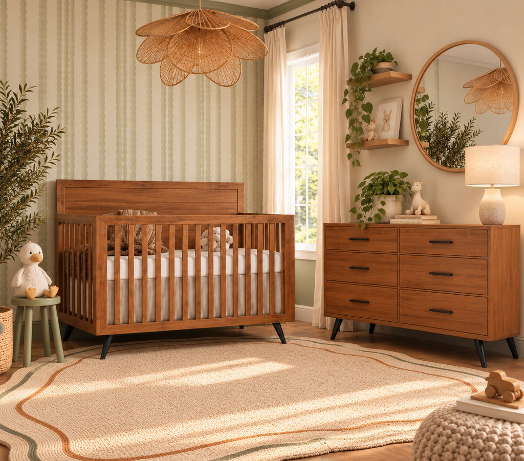 Novo Crib and Dresser-Sugar Cane