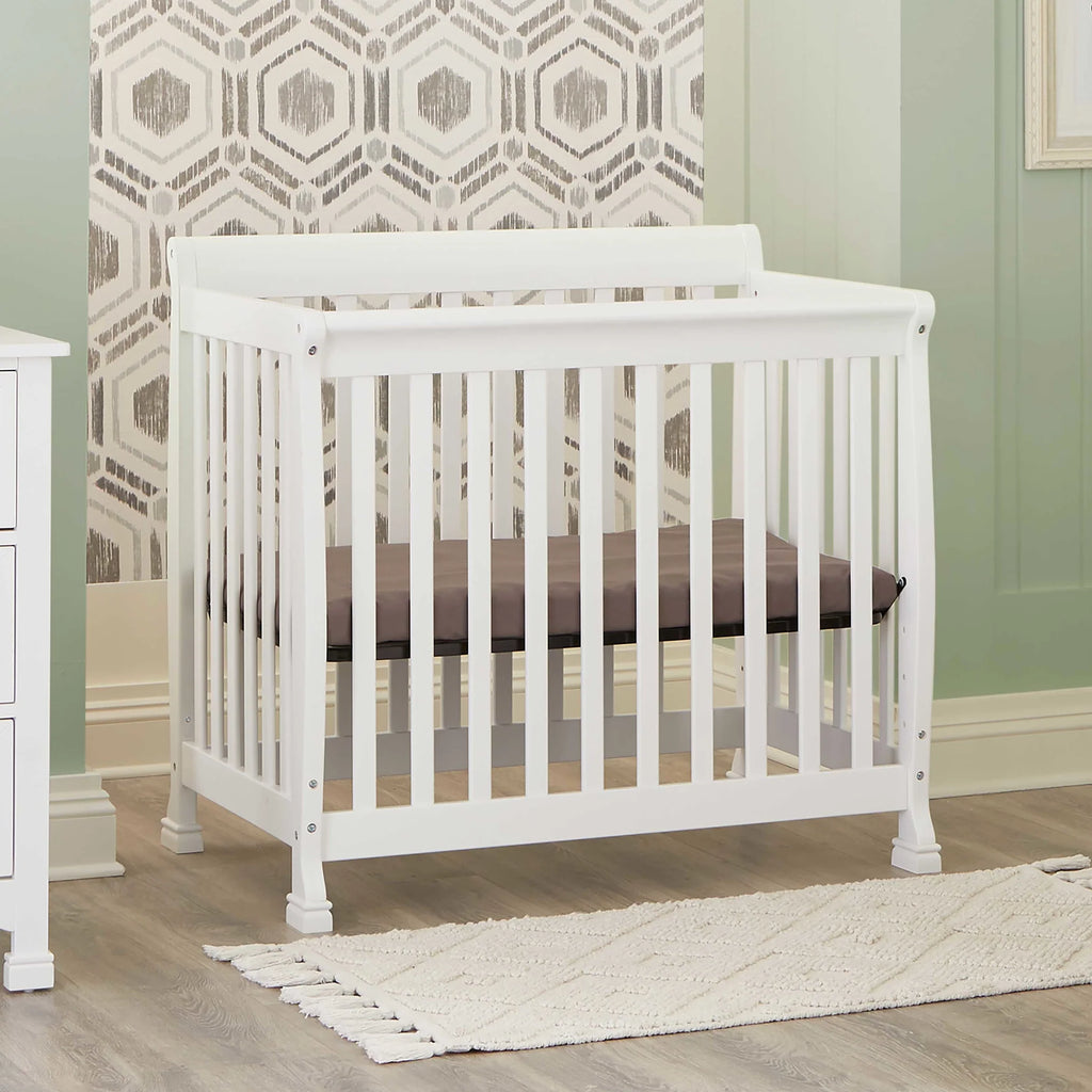 Kalani Mini Crib White - convertible a twin