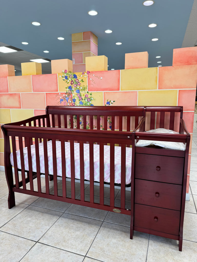 *Liquidacion* Cuna Convertible 4in1 - Cherry