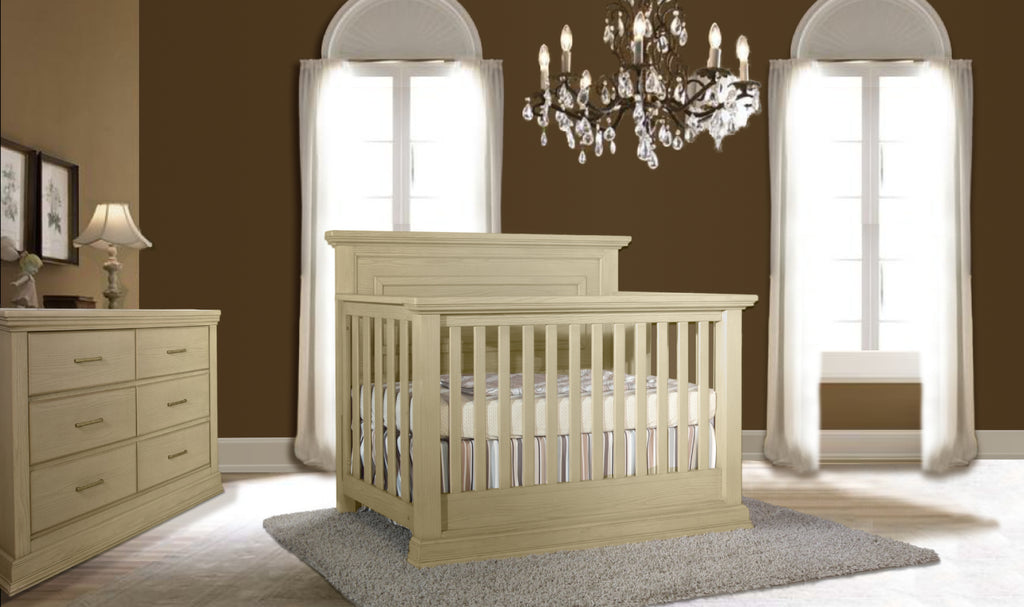 Modena Vintage Natural Crib and Dresser #6