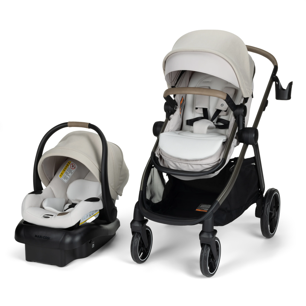 Zelia™ Pro-5-in-1 Modular Travel System-Classic Oat