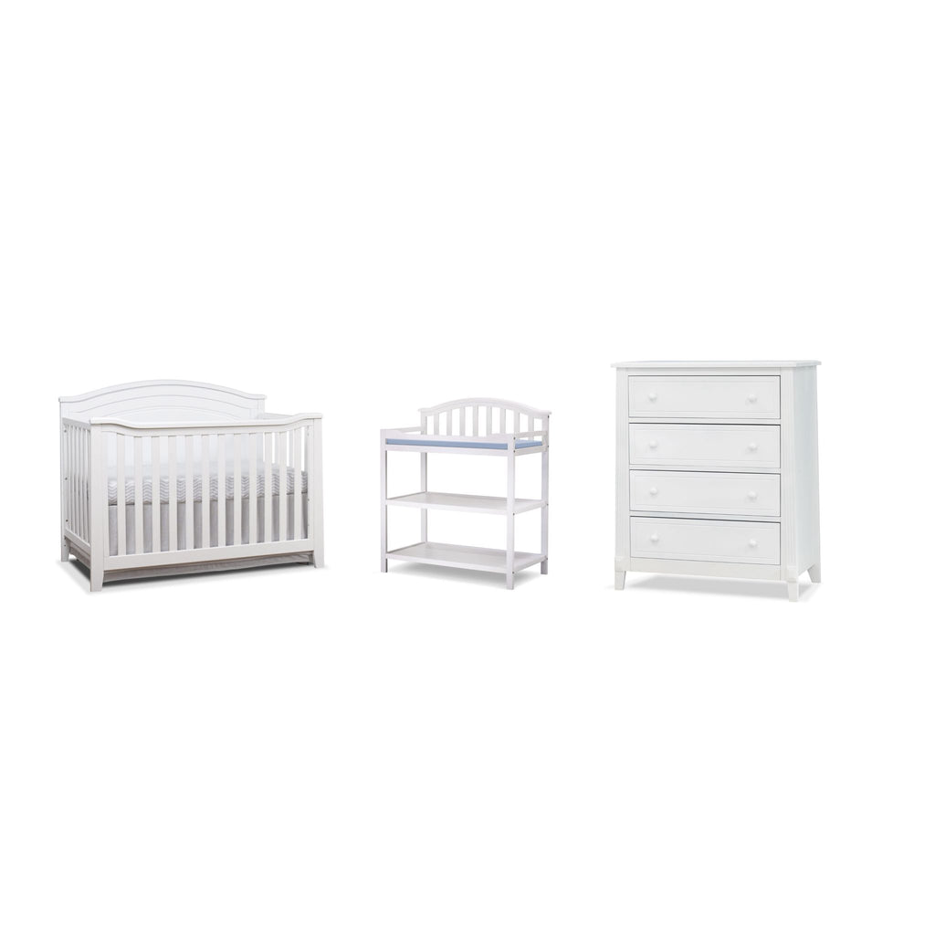 Glendale Cuna, Cambiador y Chest #4 White