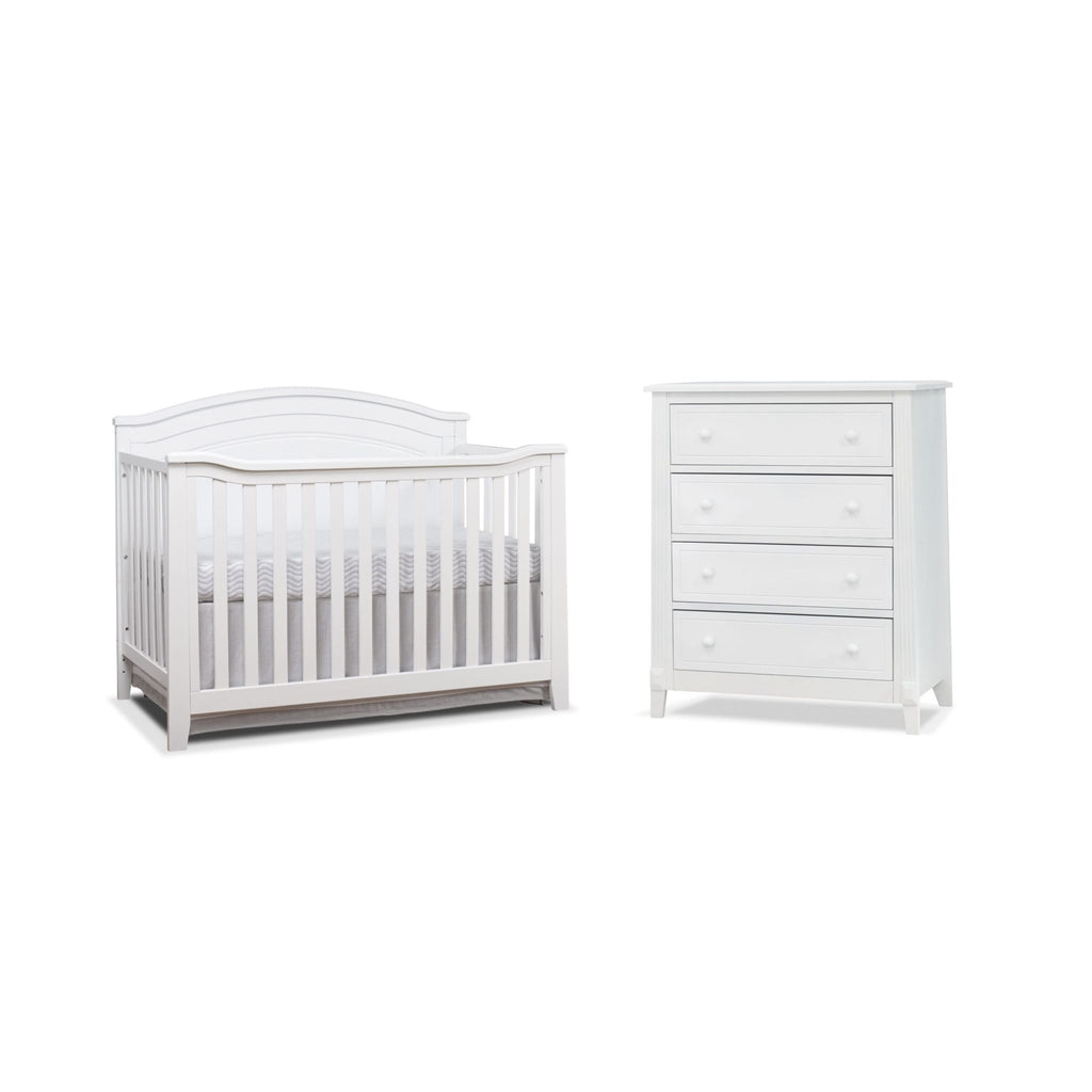 Glendale Crib and Chest White