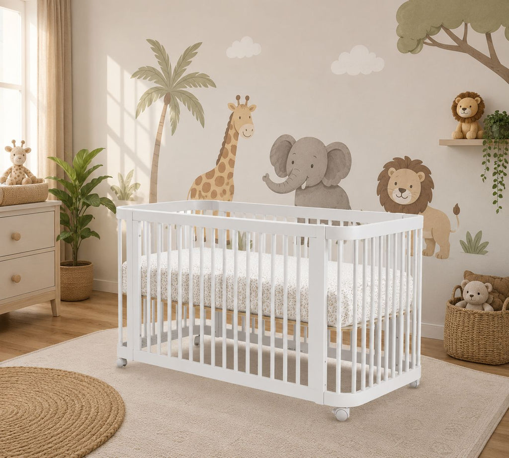 Eternity 5-in-1 Convertible Crib- White