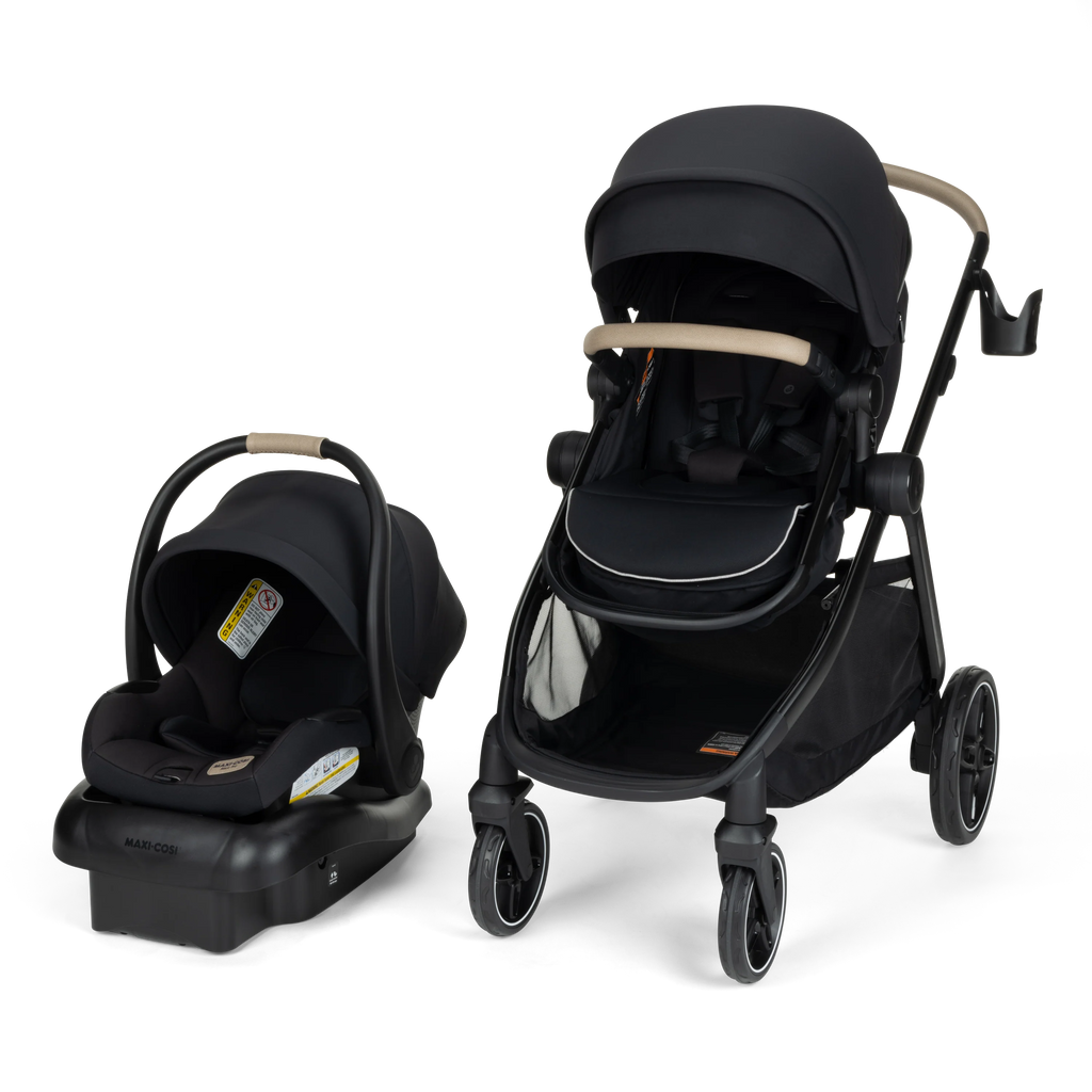 Zelia™ Pro-5-in-1 Modular Travel System- Black