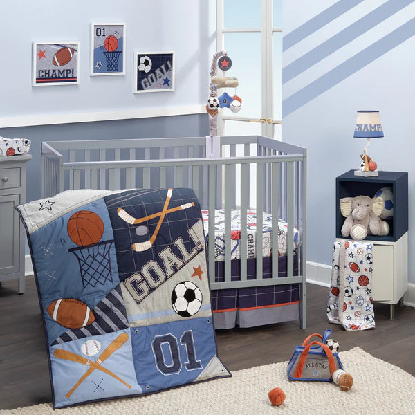 Baby Sport 3pcs Crib Bedding set
