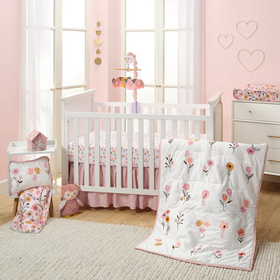 Little Garden 3pcs crib bedding set