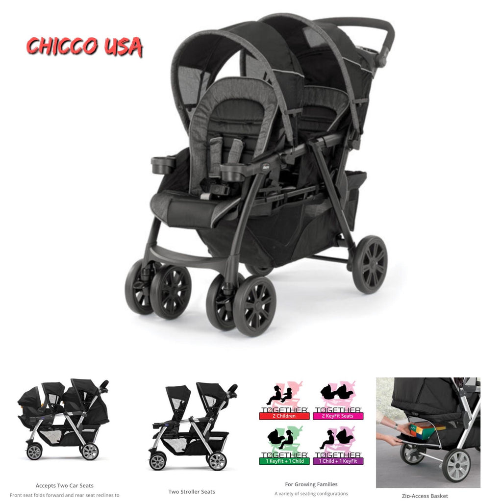 how to unfold chicco double stroller Chicco Cortina Together Double Stroller