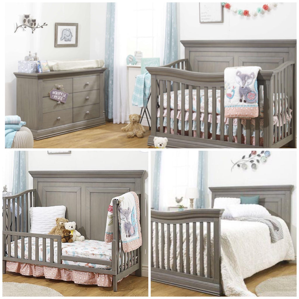 Paxton Grey Crib and Dresser #6 Heritage Grey – Paraiso Infantil