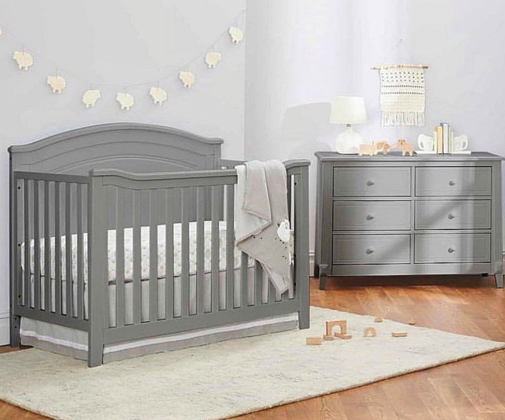 Glendale Grey Crib and Dresser 6 FREE CHANGING TABLE Paraiso Infantil