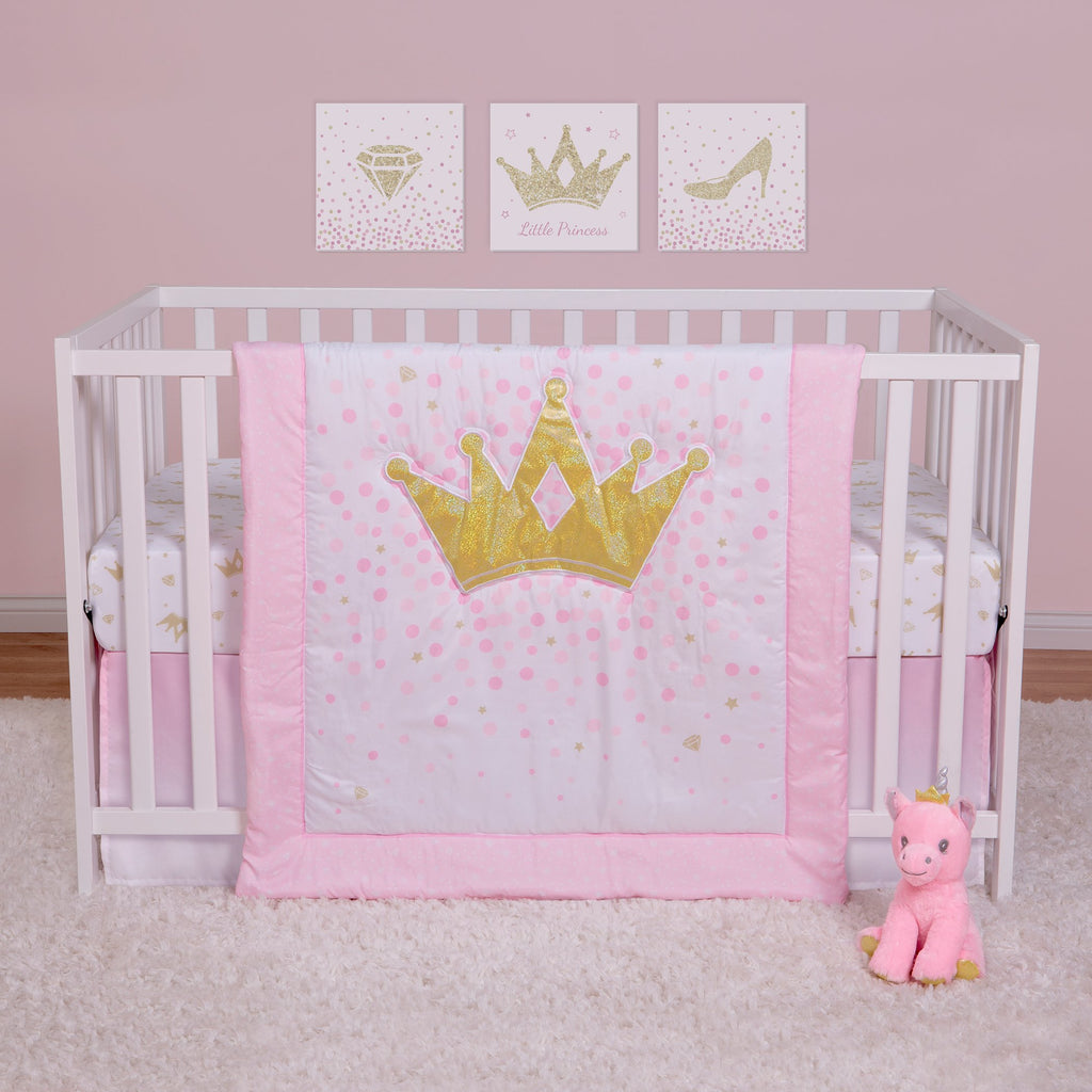 Tiara Princess Crib Set 4PCS